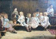 Max Liebermann Infants School in Amsterdam oil on canvas